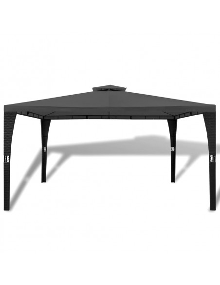 Gazebo con Tetto 3x4 m Grigio Scuro