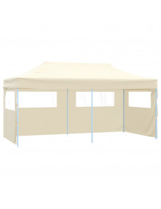 Tenda per Feste Pop-Up Pieghevole Crema 3 x 6 m 2