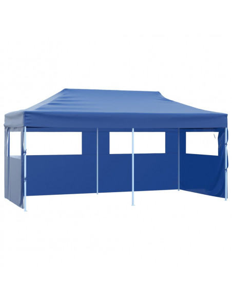 Tenda per Feste Pop-up Pieghevole Blu 3 x 6 m
