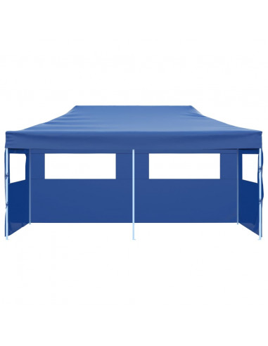 Tenda per Feste Pop-up Pieghevole Blu 3 x 6 m