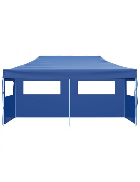 Tenda per Feste Pop-up Pieghevole Blu 3 x 6 m