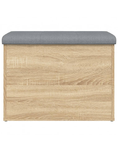 Panca Portaoggetti Rovere Sonoma 62x42x45 cm Legno Multistrato