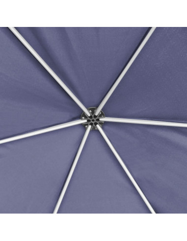 Gazebo Esagonale Pop-Up con 6 Pareti Blu Scuro 3,6x3,1 m