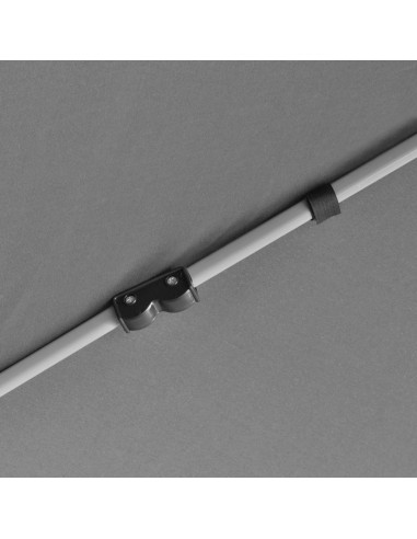 Gazebo Esagonale Pop-Up con 6 Pareti Grigio 3,6x3,1 m