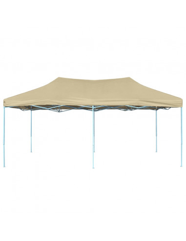 Tenda Pieghevole Pop-Up 3x6 m Bianco Crema