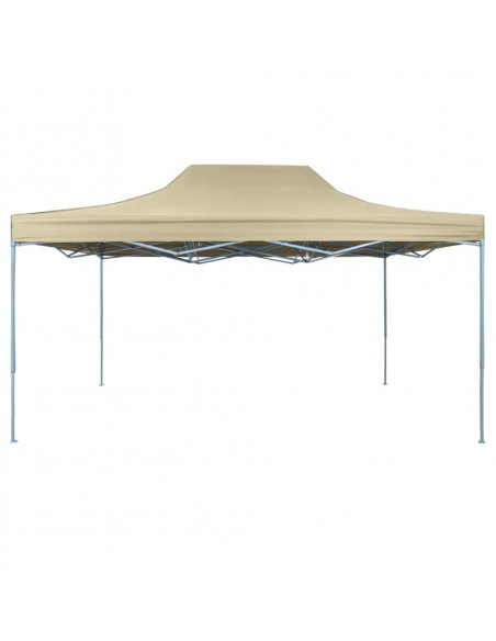 Tenda Pieghevole Pop-Up 3x4,5 m Bianco Crema