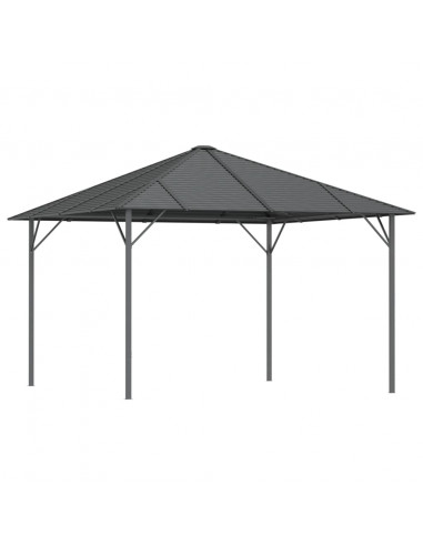 Gazebo con Tetto 3x3 m Antracite