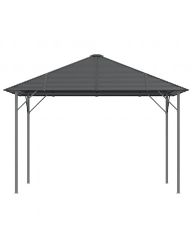 Gazebo con Tetto 3x3 m Antracite