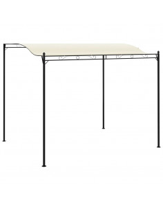 Gazebo in Tessuto Bianco Crema 2