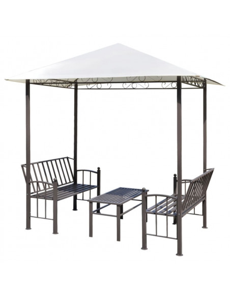 Padiglione da Giardino con Tavolo e Panche 2,5x1,5x2,4 m