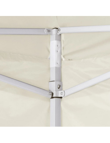 Tenda Pieghevole con 2 Pareti 3x3 m Crema