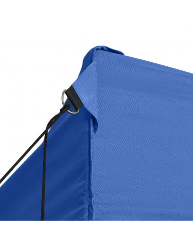 Tenda Pieghevole con 3 Pareti 3x4,5 m Blu