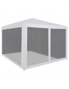 Tenda per Feste con 4 Pareti Laterali in Rete 3x3 m 2