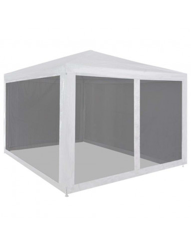 Tenda per Feste con 4 Pareti Laterali in Rete 3x3 m