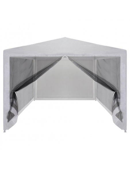 Tenda per Feste con 4 Pareti Laterali in Rete 3x3 m