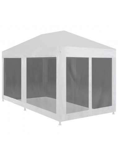 Tenda per Feste con 6 Pareti in Rete 6x3 m