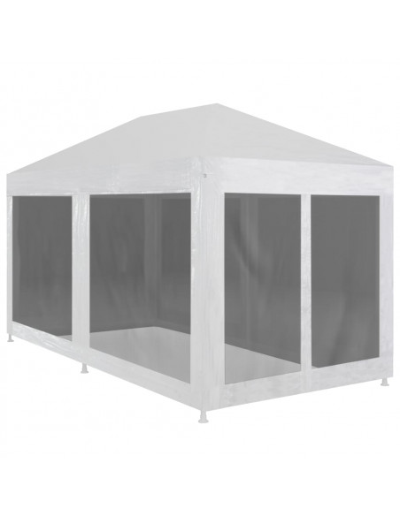 Tenda per Feste con 6 Pareti in Rete 6x3 m