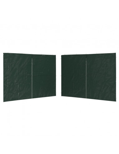 Parete per Tendostruttura in PE 2 pz con Zip Verde