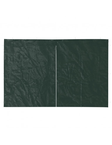 Parete per Tendostruttura in PE 2 pz con Zip Verde