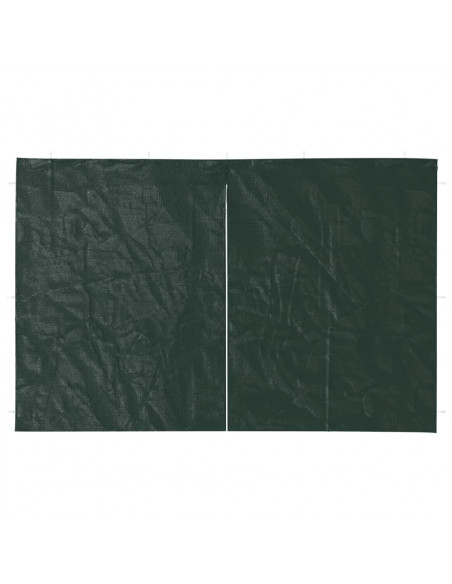 Parete per Tendostruttura in PE 2 pz con Zip Verde