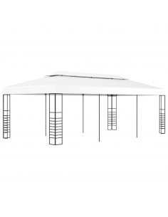 Tenda Gazebo 6x3 m Bianco 2