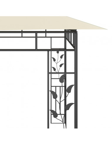 Gazebo con Zanzariera 6x3x2,73 m Crema