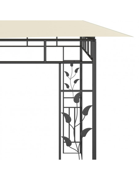 Gazebo con Zanzariera 6x3x2,73 m Crema