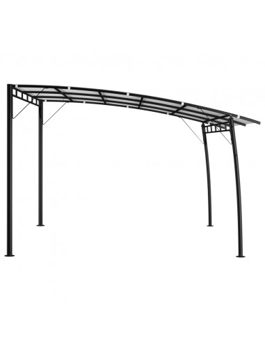 Tenda Parasole da Giardino 4x3x2,55 m Crema