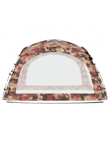 Tenda per Feste con LED e 4 Pareti 3,6x3,6x2,3 m Mimetica