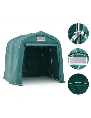 Tenda Garage in PVC 1,6x2,4 m Verde