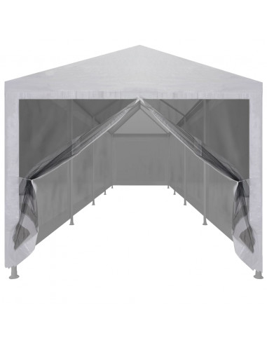 Tenda per Feste con 10 Pareti in Rete 12x3 m
