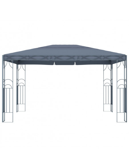 Gazebo con Stringa di Luci LED 400x300 cm Antracite