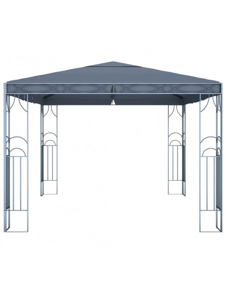 Gazebo con Stringa di Luci LED 400x300 cm Antracite