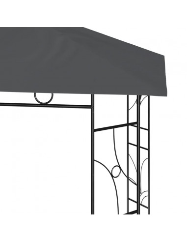 Gazebo 3x3x2,7 m Antracite 160 g/m²