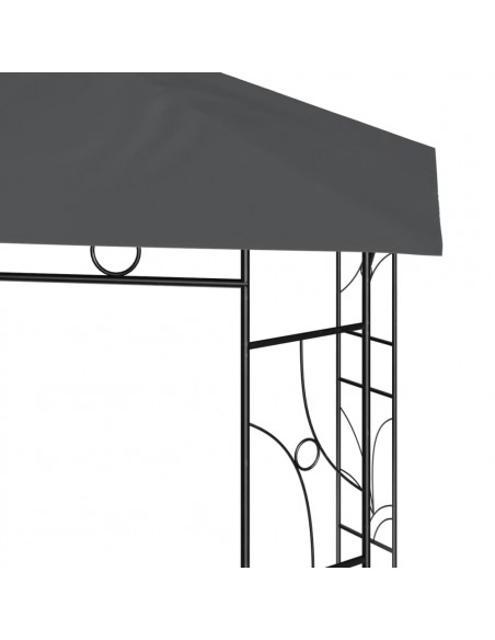 Gazebo 3x3x2,7 m Antracite 160 g/m²