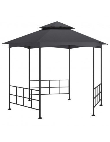 Gazebo con Pareti Laterali 3,1x2,7 m Antracite
