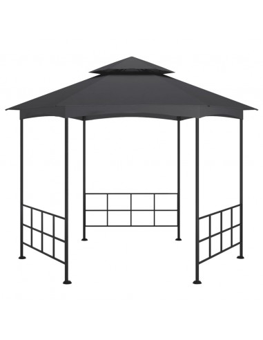 Gazebo con Pareti Laterali 3,1x2,7 m Antracite