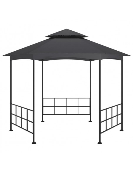 Gazebo con Pareti Laterali 3,1x2,7 m Antracite