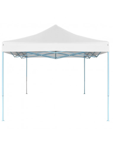 Gazebo Professionale Pieghevole 3x4m Acciaio Bianco