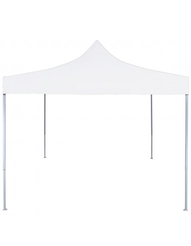 Gazebo Professionale Pieghevole 3x3m Acciaio Bianco