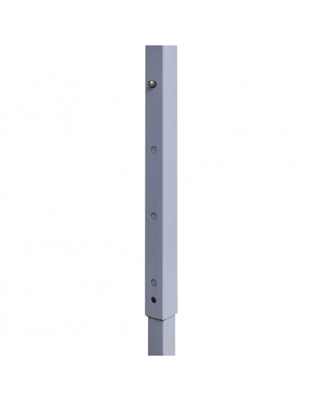 Gazebo Professionale Pieghevole 3x3m Acciaio Bianco