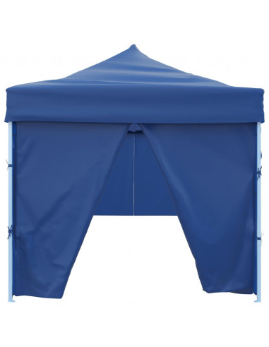 Tenda Pieghevole Pop-Up con 8 Pareti Laterali 3x9 m Blu