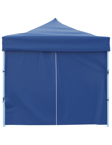 Tenda Pieghevole Pop-Up con 8 Pareti Laterali 3x9 m Blu
