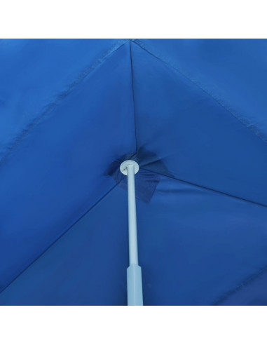 Tenda Pieghevole Pop-Up con 8 Pareti Laterali 3x9 m Blu