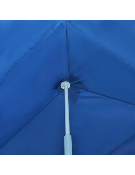 Tenda Pieghevole Pop-Up con 8 Pareti Laterali 3x9 m Blu