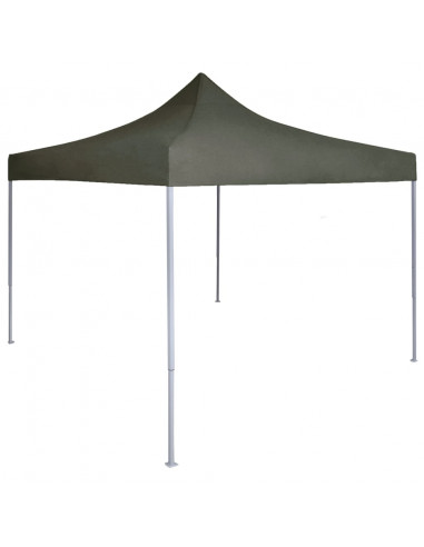 Gazebo Professionale Pieghevole 2x2m in Acciaio Antracite