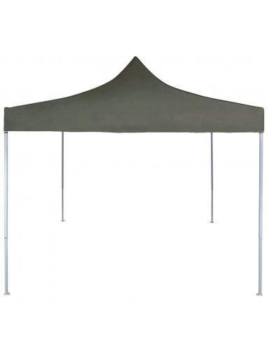 Gazebo Professionale Pieghevole 2x2m in Acciaio Antracite