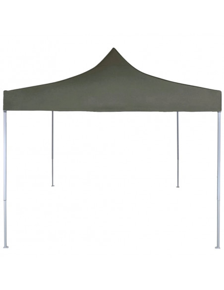 Gazebo Professionale Pieghevole 2x2m in Acciaio Antracite