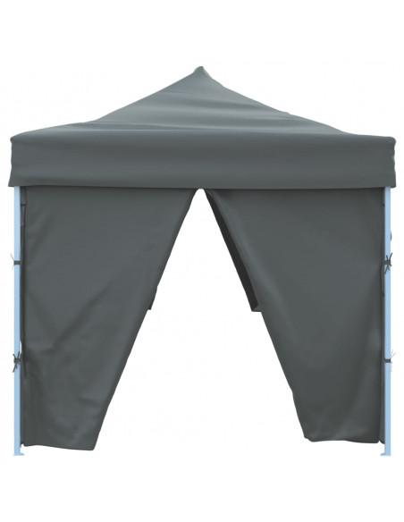 Tenda Pieghevole Pop-Up con 8 Pareti Laterali 3x9 m Antracite