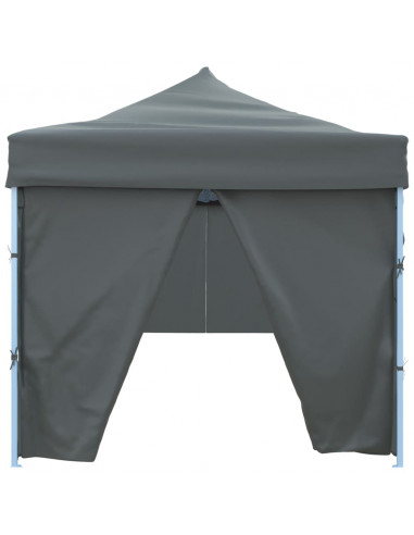 Tenda Pieghevole Pop-Up con 8 Pareti Laterali 3x9 m Antracite